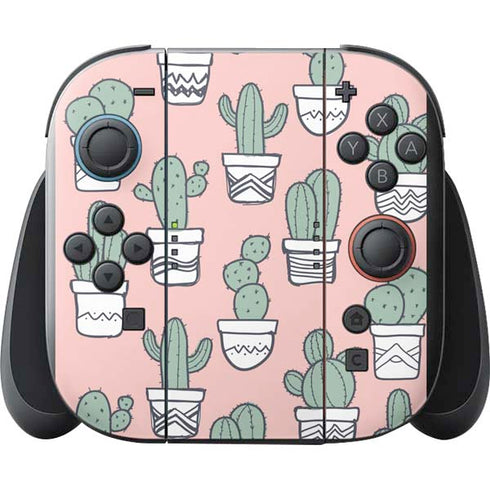 Pink Cactus Nintendo Switch 2 (2025) with Joy-Con Skin